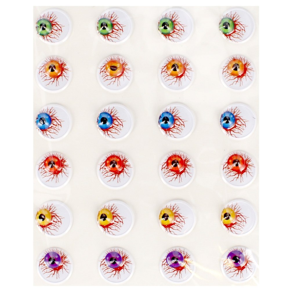 DECORATION SELF-ADHESIVE EYES 15MM PACK.24 PCS. CRAFT WITH FUN 481023